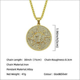 NEW ARRIVAL Jewish Star Of David Hasma Hand Of Fatima Gold Color Pendant Necklaces for Men and Women - The Jewellery Supermarket