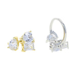 NEW ARRIVAL - AAA+ Cubic Zirconia Diamonds Open Adjusted Geometric Rings - The Jewellery Supermarket