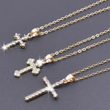 NEW HOT SELLERS - Charming Crystal Rhinestone Christ Crosses Pendant Necklaces For Women - The Jewellery Supermarket