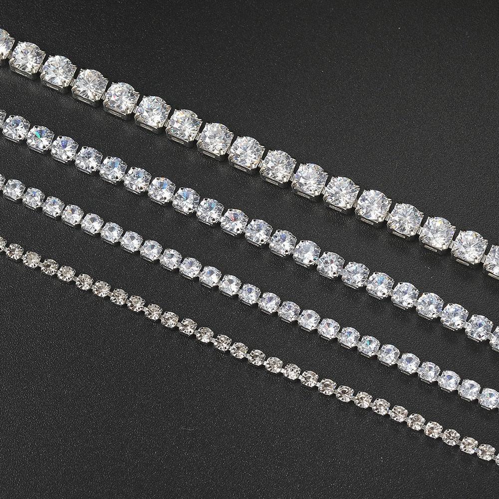 AMAZING Shiny AAA+ Cubic Zirconia Simulated Diamonds Chain Crystal Women's Dazzling Tennis Bracelets - The Jewellery Supermarket