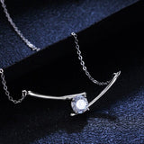 Amazing 1 Carat VVS D Color High Quality Moissanite Diamonds Accented Necklace for Women - Fine Jewellery - The Jewellery Supermarket