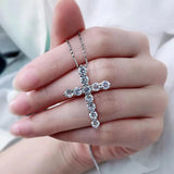 Marvelous 2.5, 3, 4mm Real High Quality Moissanite Diamonds Jesus Cross Pendant Necklace - Fine Jewellery - The Jewellery Supermarket
