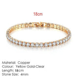 AMAZING Shiny AAA+ Cubic Zirconia Simulated Diamonds Chain Crystal Women's Dazzling Tennis Bracelets - The Jewellery Supermarket