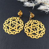 NEW Judaism Hexagram Stainless Steel Star Of David Dangle Stud Earrings for Women - The Jewellery Supermarket
