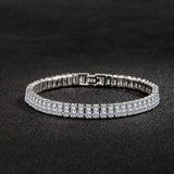 DAZZLING Elegant AAA+ Cubic Zirconia Simulated Diamonds Glamour Silver Jewellery For Women - The Jewellery Supermarket
