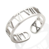 BEST SELLER New Design Hollow Roman Numerals Stainless Steel Jewellery Set for Women  - Fashion Jewellery - The Jewellery Supermarket