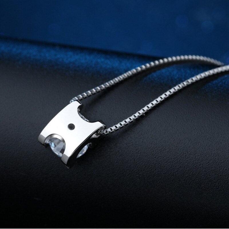 Super Real 1ct/2ct D Colour VVS Round Cut Multi Colour High Quality Moissanite Diamonds Necklaces Fine Jewellery - The Jewellery Supermarket