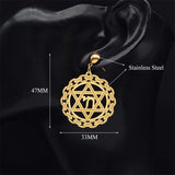 NEW Judaism Hexagram Stainless Steel Star Of David Dangle Stud Earrings for Women - The Jewellery Supermarket