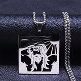 Christ Cross, Jesus Crown of Thorns Stainless Steel Crucifix Necklace - Religious Jewellery  - The Jewellery Supermarket