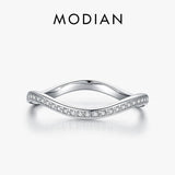 Geometric Twisted Sparkling AAAA Simulated Diamonds Ring - Wedding Engagement Statement Fine Jewellery