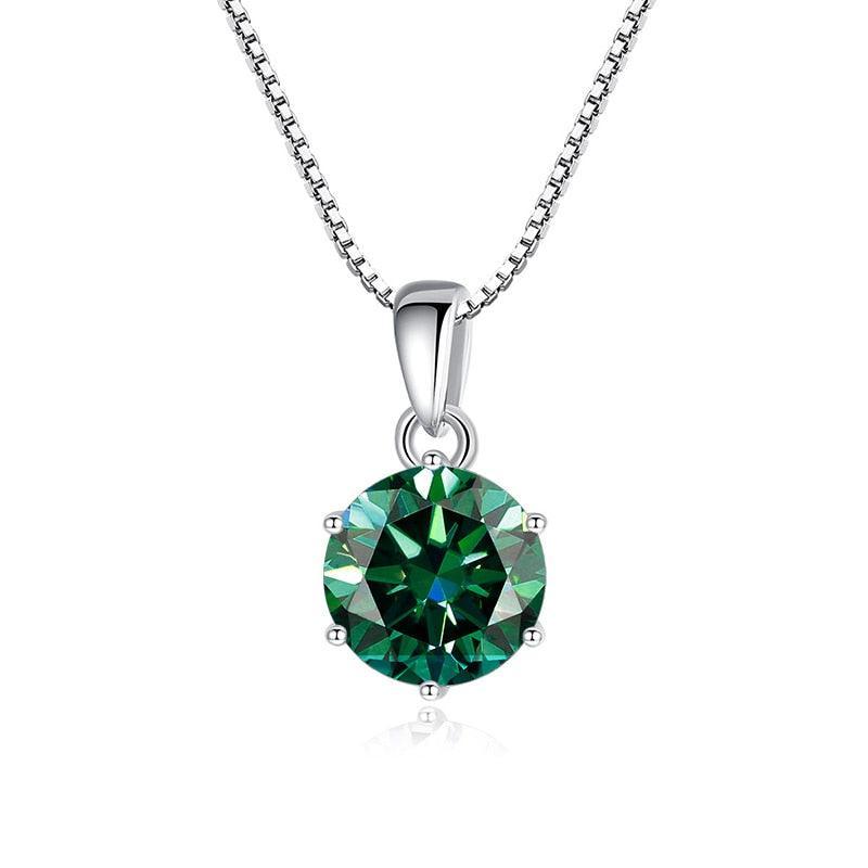 Admirable 1 CT Round cut VVS Real Top Quality Moissanite Diamonds Necklace For Women - Fine Jewellery - The Jewellery Supermarket