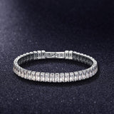ELEGANT AAA+ Cubic Zirconia Crystals Bracelet Colorful Silver Colour Tennis Bracelets For Women - The Jewellery Supermarket