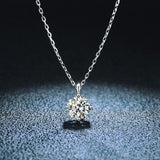 Super Shiny Round Cut 1ct High Quality Moissanite Diamonds Luxury Necklace - Fine Jewellery - The Jewellery Supermarket