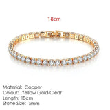 AMAZING Shiny AAA+ Cubic Zirconia Simulated Diamonds Chain Crystal Women's Dazzling Tennis Bracelets - The Jewellery Supermarket