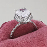 Dazzling Luxury Oval Pink AAA+ Cubic Zirconia Popular Rings - The Jewellery Supermarket