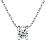 Super Real 1ct/2ct D Colour VVS Round Cut Multi Colour High Quality Moissanite Diamonds Necklaces Fine Jewellery - The Jewellery Supermarket