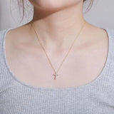 Marvelous 2.5, 3, 4mm Real High Quality Moissanite Diamonds Jesus Cross Pendant Necklace - Fine Jewellery - The Jewellery Supermarket