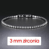 POPULAR - Trendy AAA+ Cubic Zirconia Silver Color Women's Tennis Bracelet - Hand Made jewellery - The Jewellery Supermarket
