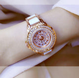 Luxury Women Gold Bracelet Diamond Watch - The Jewellery Supermarket