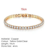 AMAZING Shiny AAA+ Cubic Zirconia Simulated Diamonds Chain Crystal Women's Dazzling Tennis Bracelets - The Jewellery Supermarket