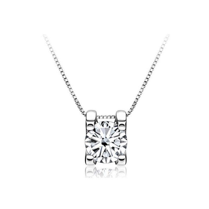 Super Real 1ct/2ct D Colour VVS Round Cut Multi Colour High Quality Moissanite Diamonds Necklaces Fine Jewellery - The Jewellery Supermarket