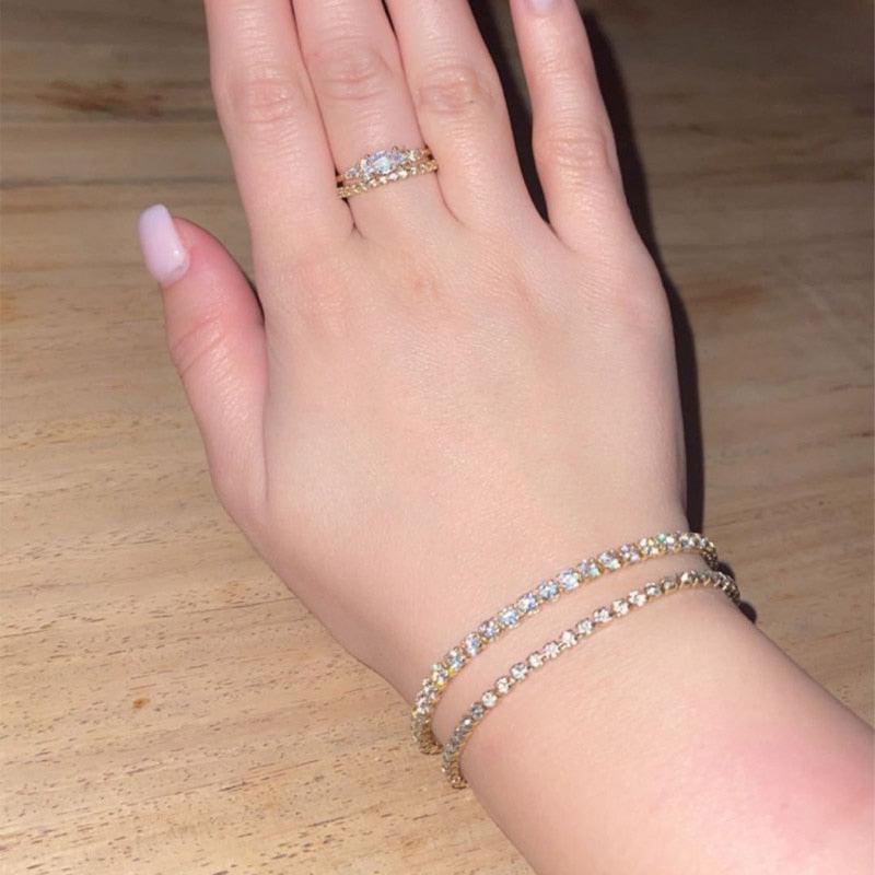 NEW Luxury Cute Multicolor Cubic Zirconia Crystals Charming Hand Made Tennis Bracelets For Women - The Jewellery Supermarket