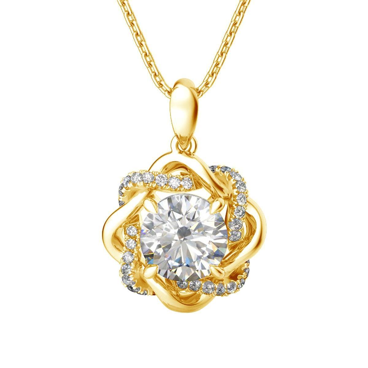 Star Of David 3ct High Quality Moissanite Diamonds Necklace Pendant - Luxury Trending Jewellery - The Jewellery Supermarket