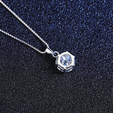 Admirable 1 CT Round cut VVS Real Top Quality Moissanite Diamonds Necklace For Women - Fine Jewellery - The Jewellery Supermarket
