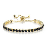 CHARMING Adjustable Colorful Birthstone AAA CZ Crystals MUlticolour Tennis Bracelets for Women - The Jewellery Supermarket