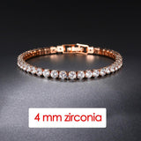POPULAR - Trendy AAA+ Cubic Zirconia Silver Color Women's Tennis Bracelet - Hand Made jewellery - The Jewellery Supermarket