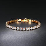 POPULAR - Trendy AAA+ Cubic Zirconia Silver Color Women's Tennis Bracelet - Hand Made jewellery - The Jewellery Supermarket