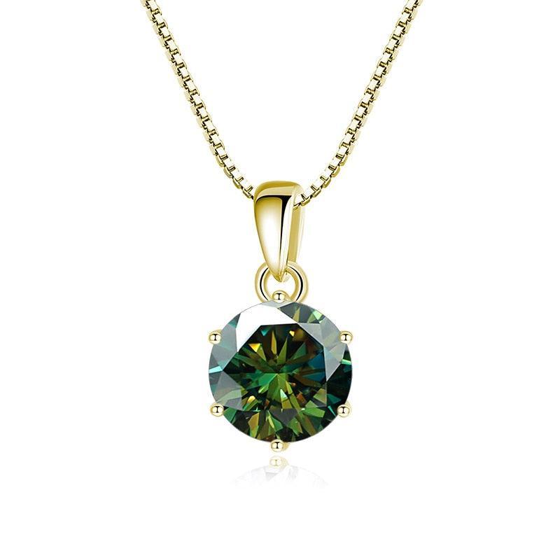 Admirable 1 CT Round cut VVS Real Top Quality Moissanite Diamonds Necklace For Women - Fine Jewellery - The Jewellery Supermarket