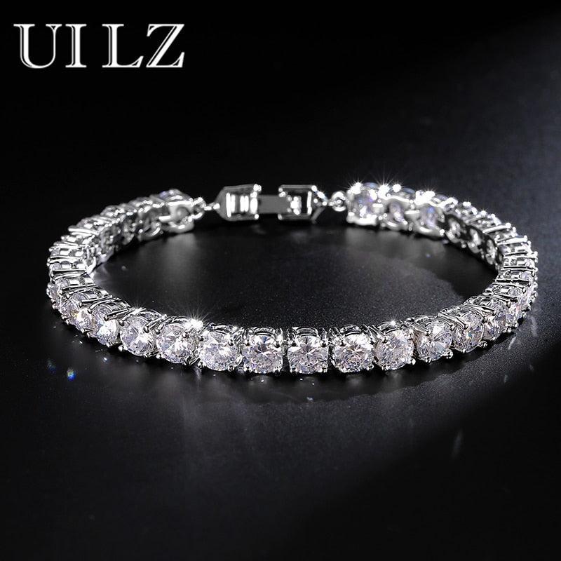 AMAZING Trendy Round AAA+ Cubic Zirconia Simulated Diamonds Tennis Bracelets Bangles for Women - The Jewellery Supermarket