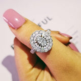 Dazzling Luxury Oval Pink AAA+ Cubic Zirconia Popular Rings - The Jewellery Supermarket