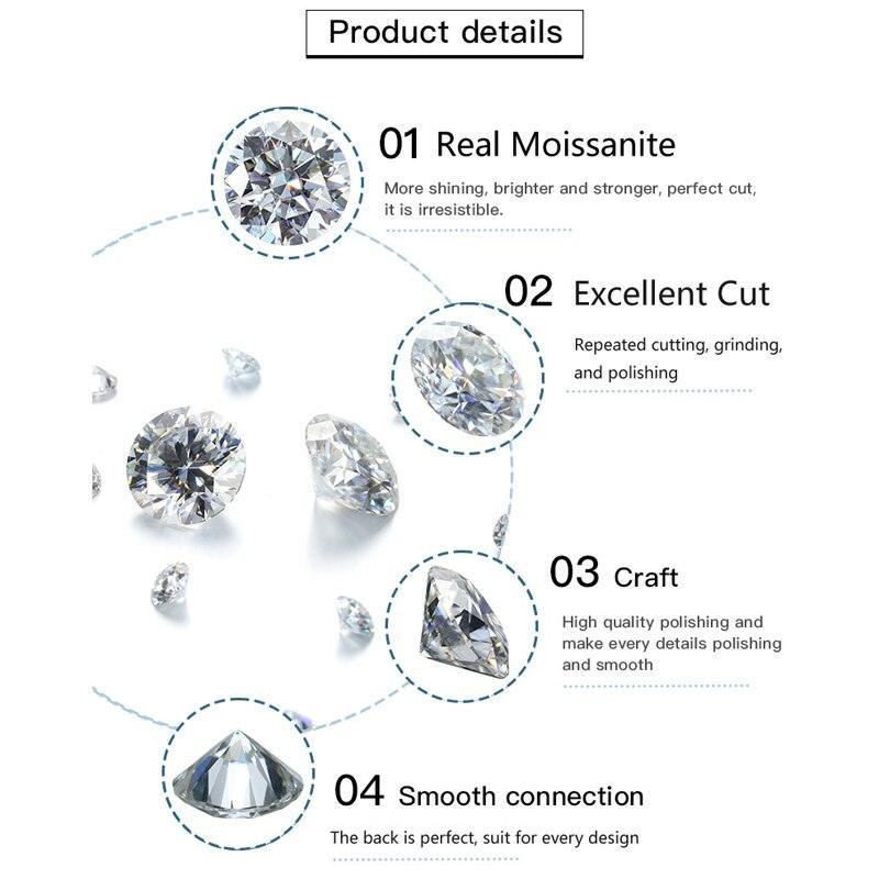 Amazing Real D Color 1 Carat High Quality Moissanite Diamonds Cross Pendant Necklace - Fine Jewellery - The Jewellery Supermarket