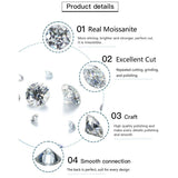 Amazing Real D Color 1 Carat High Quality Moissanite Diamonds Cross Pendant Necklace - Fine Jewellery - The Jewellery Supermarket