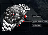 NEW ARRIVAL - Luminous Sports Army Waterproof Quartz Chronograph Military Wristwatch - The Jewellery Supermarket