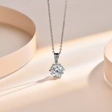 1 Carat Round Brilliant Cut D Color High Quality Moissanite Diamonds Necklace - Luxury Gemstone Necklace - The Jewellery Supermarket