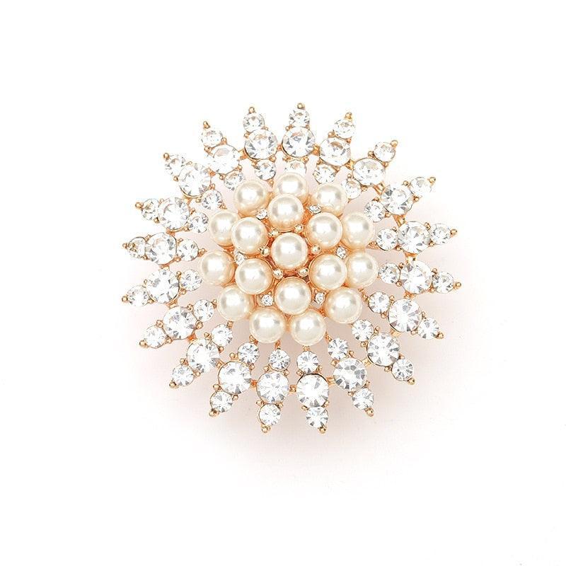 NEW VINTAGE RINGS Luxury Big Flower Pearl Promise Midi Crystal Rings - The Jewellery Supermarket