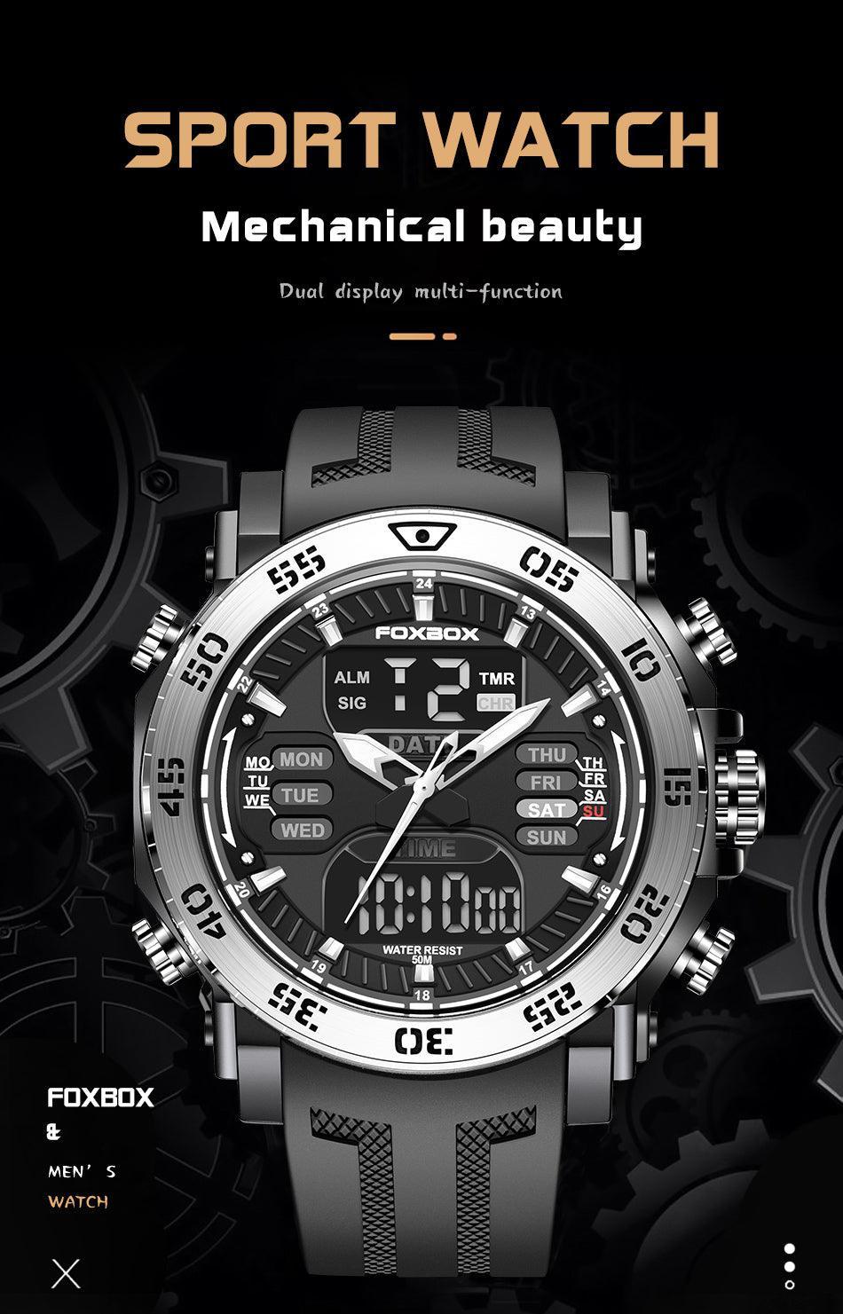 NEW - Military Sports Fashion 50M Waterproof Electronic Digital Big Watch - The Jewellery Supermarket