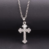 NEW HOT SELLERS - Charming Crystal Rhinestone Christ Crosses Pendant Necklaces For Women - The Jewellery Supermarket