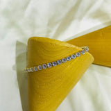 EXQUISITE Charming AAA+ Cubic Zirconia Simulated Diamonds Gold Colour Tennis Bracelets - The Jewellery Supermarket