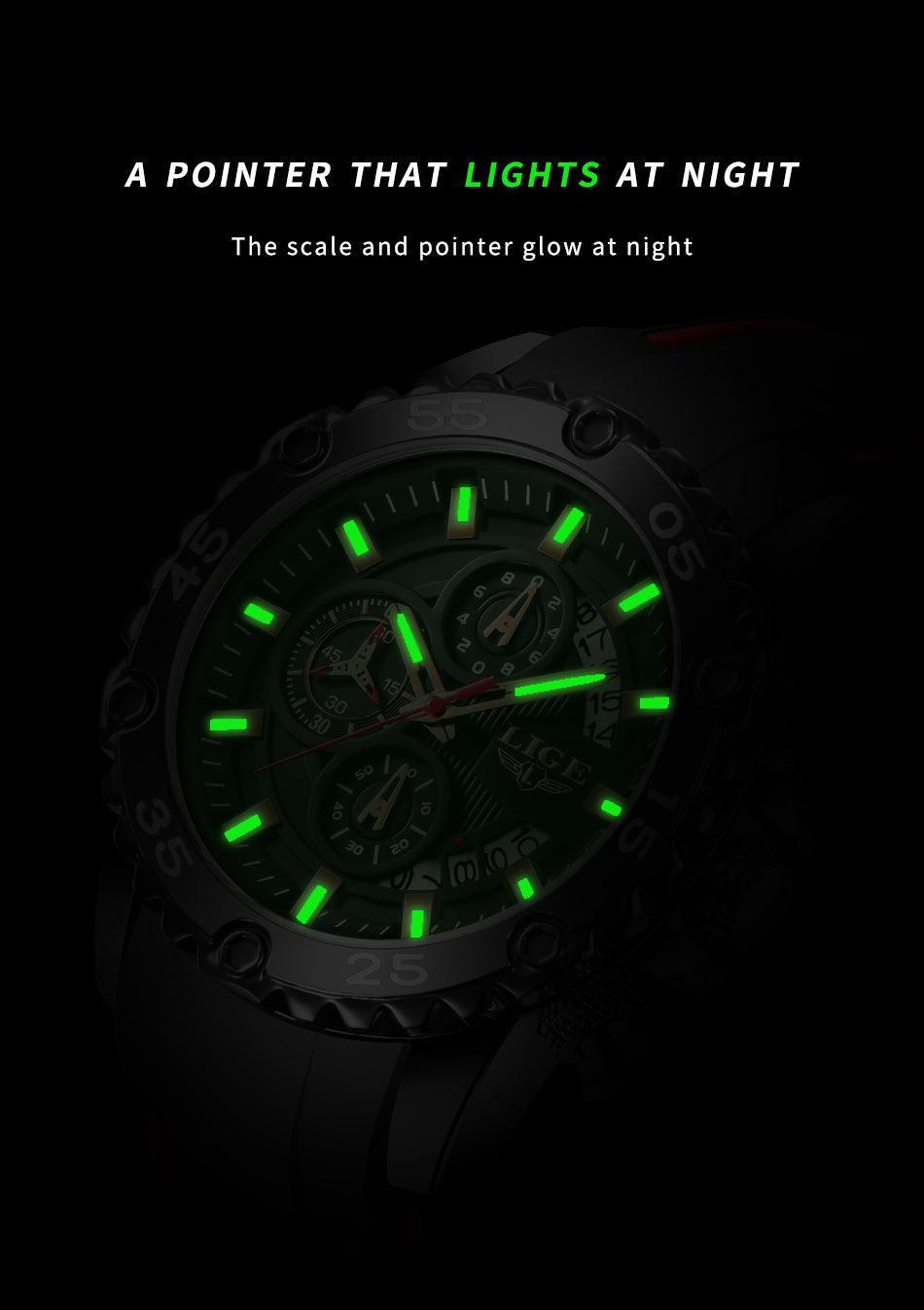 NEW ARRIVAL - Luminous Sports Army Waterproof Quartz Chronograph Military Wristwatch - The Jewellery Supermarket