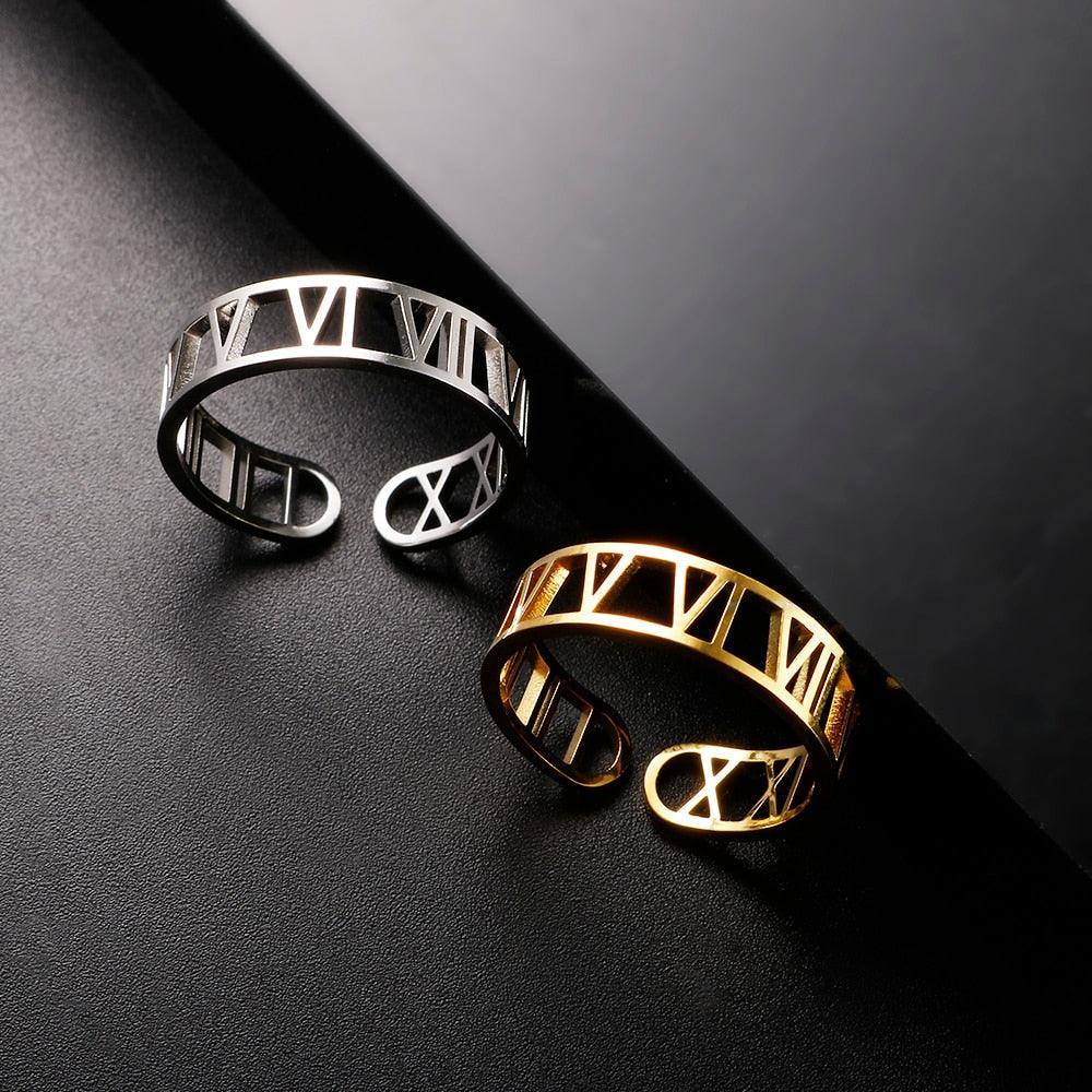BEST SELLER New Design Hollow Roman Numerals Stainless Steel Jewellery Set for Women  - Fashion Jewellery - The Jewellery Supermarket