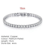AMAZING Shiny AAA+ Cubic Zirconia Simulated Diamonds Chain Crystal Women's Dazzling Tennis Bracelets - The Jewellery Supermarket