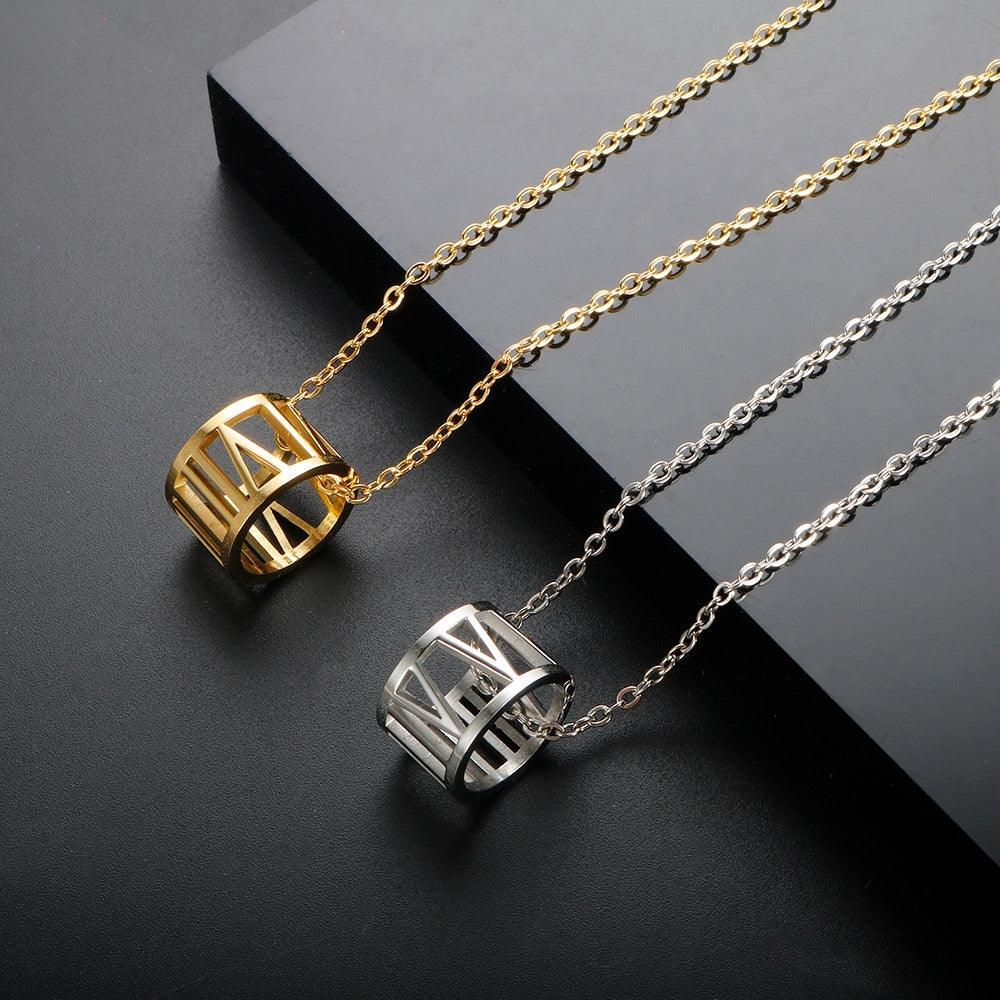 BEST SELLER New Design Hollow Roman Numerals Stainless Steel Jewellery Set for Women  - Fashion Jewellery - The Jewellery Supermarket