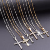 NEW HOT SELLERS - Charming Crystal Rhinestone Christ Crosses Pendant Necklaces For Women - The Jewellery Supermarket