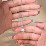 1 Carat Round Brilliant Cut D Color High Quality Moissanite Diamonds Necklace - Luxury Gemstone Necklace - The Jewellery Supermarket