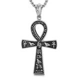 NEW Ancient Egyptian Ankh Cross Stainless 316L Steel Amulet Necklace For Men Women - The Jewellery Supermarket