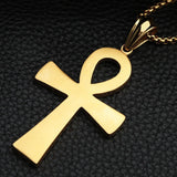 NEW Ancient Egyptian Ankh Cross Stainless 316L Steel Amulet Necklace For Men Women - The Jewellery Supermarket